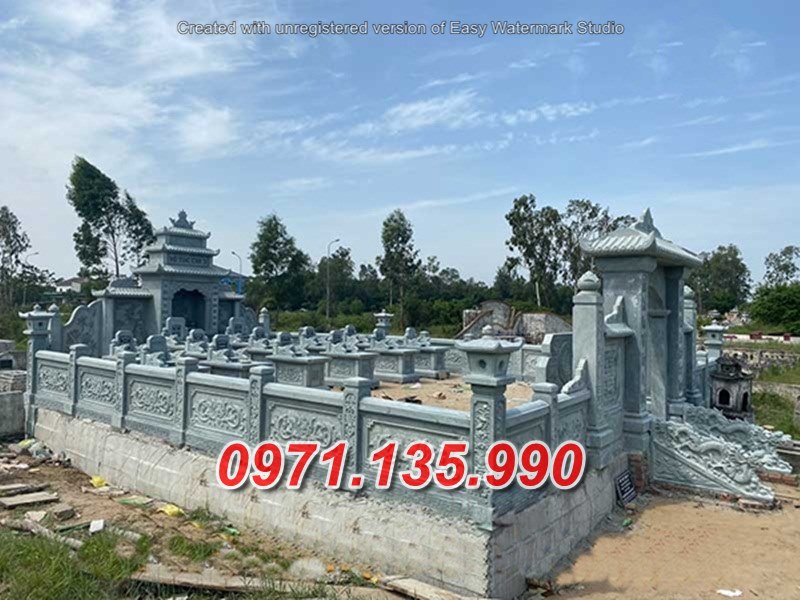 Mẫu nghĩa trang đá để tro cốt đẹp bán tại an giang - nhà mồ gia tộc